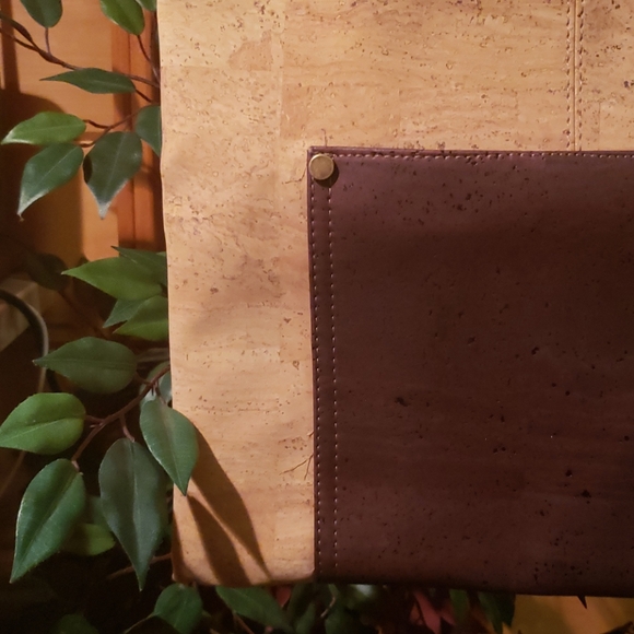 NWOT Artelusa Natural Cork Tote - Picture 5 of 8
